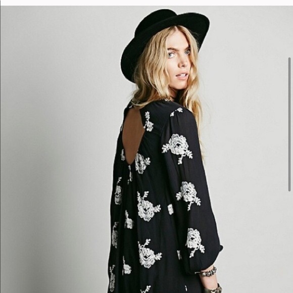 Free People Rayon Gauze Emmas Embroidered Dress - Picture 2 of 9